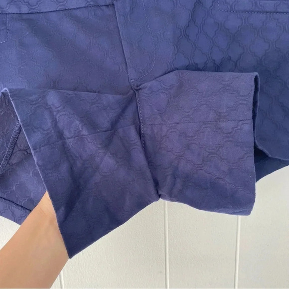 Lilly Pulitzer Womens Size 2 Navy Blue Ellie 4" Shorts Fringe Side Detail 26759 - Picture 4 of 15